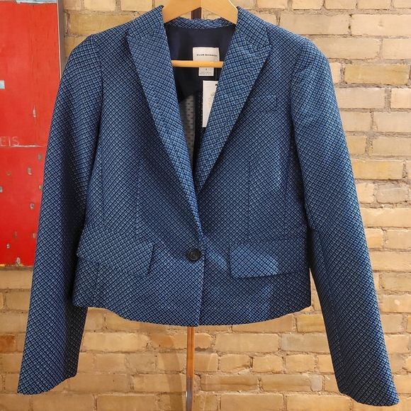 NWT Club Monaco Blazer, Blue, Size 2 - Picture 3 of 8